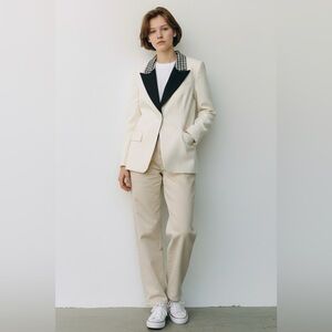 Louis Vuitton Cream and Black Blazer